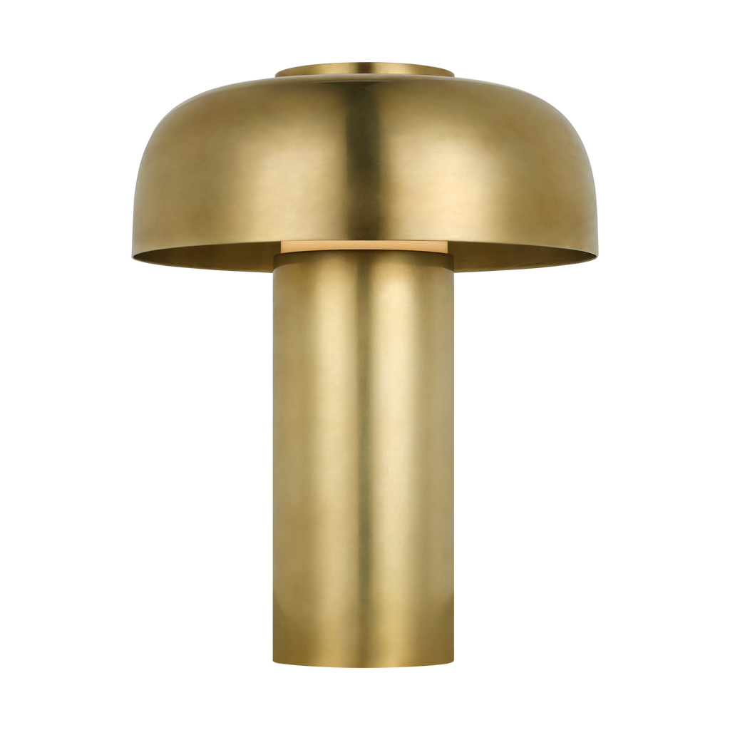 Louver 9 Rechargeable Table Lamp | Hand Rubbed Antique Brass 2700K 90 CRI