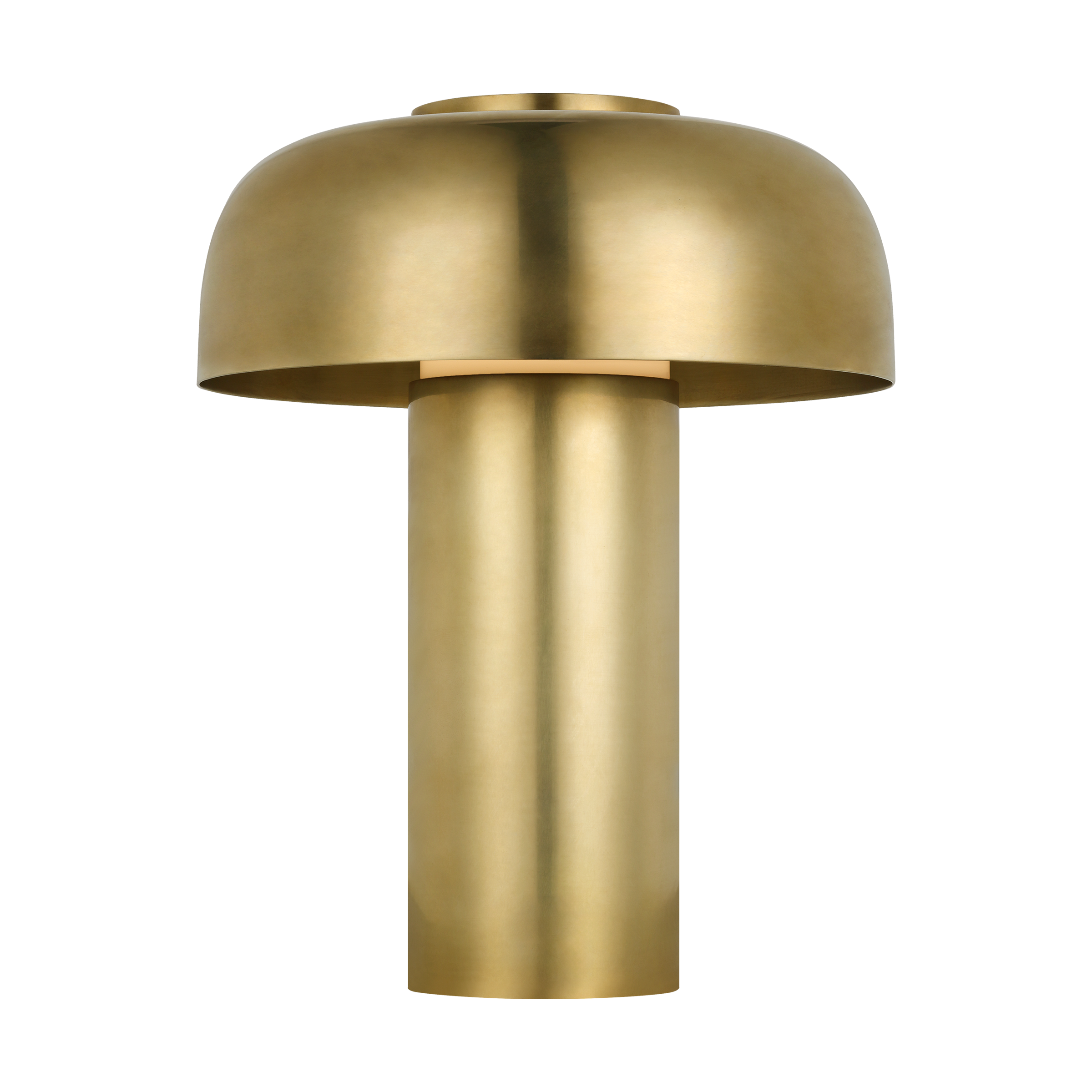 Louver 9 Rechargeable Table Lamp | Hand Rubbed Antique Brass 2700K 90 CRI