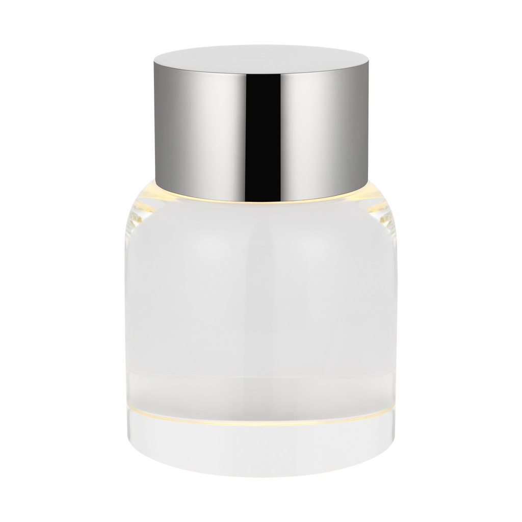 Caspe 7 Rechargeable Table Lamp polished nickel 2700K 90 CRI