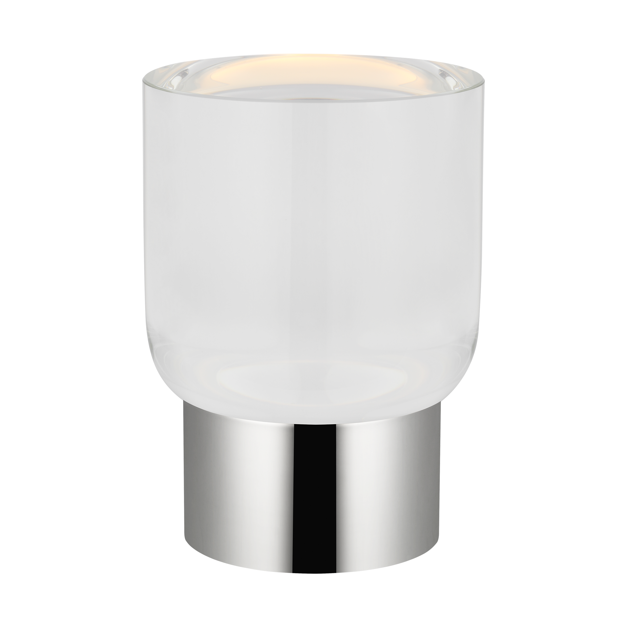 Caspe 7 Rechargeable Table Lamp polished nickel 2700K 90 CRI