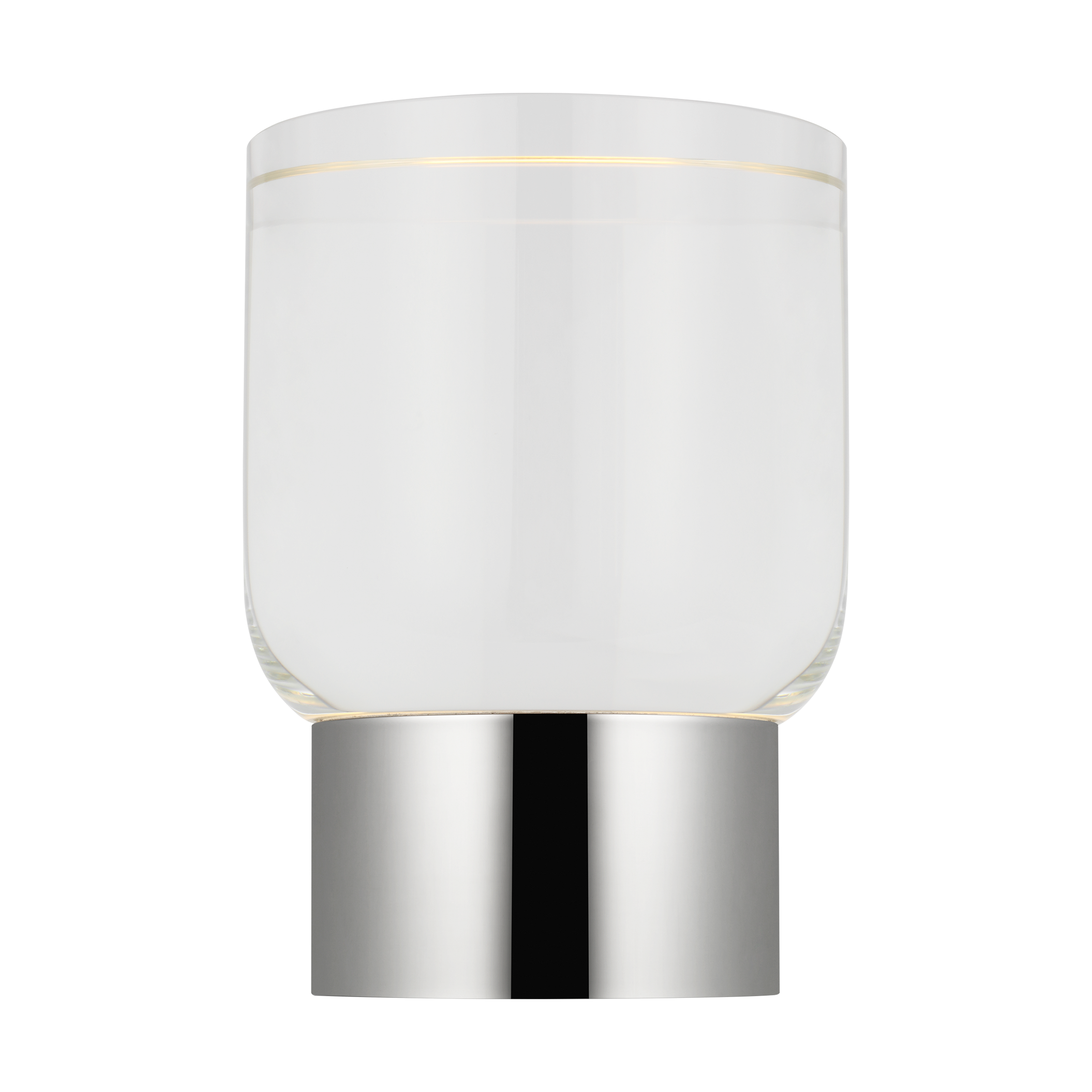 Caspe 7 Rechargeable Table Lamp polished nickel 2700K 90 CRI