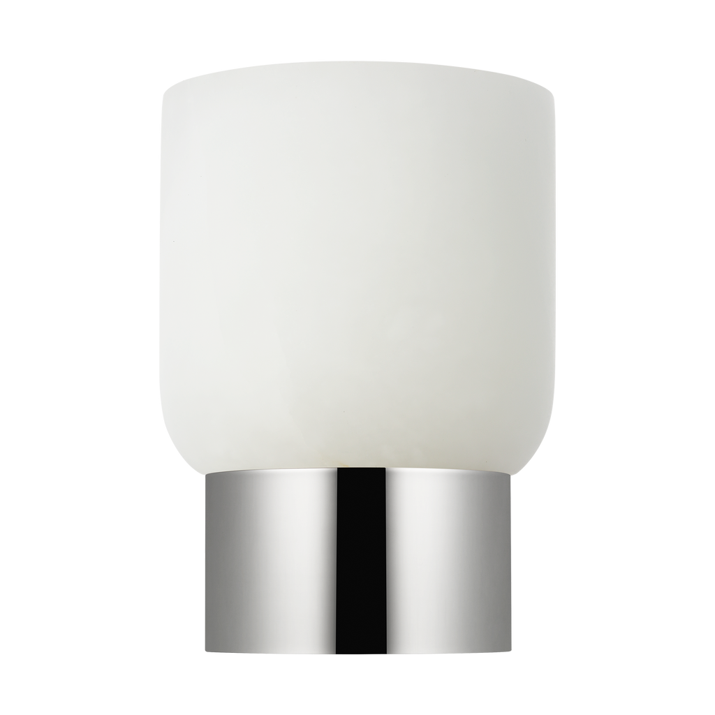 Caspe Alabaster 7 Rechargeable Table Lamp Polished Nickel 2700K 90 CRI
