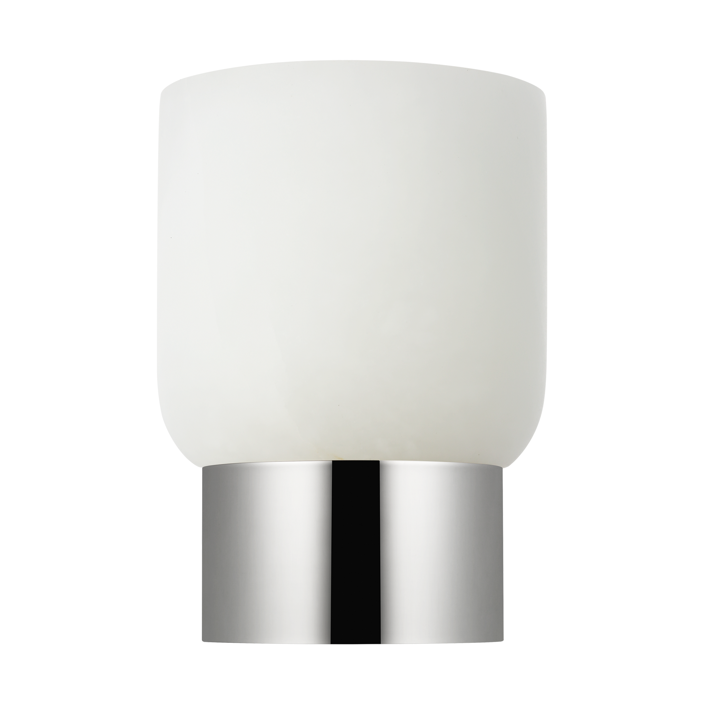 Caspe Alabaster 7 Rechargeable Table Lamp Polished Nickel 2700K 90 CRI