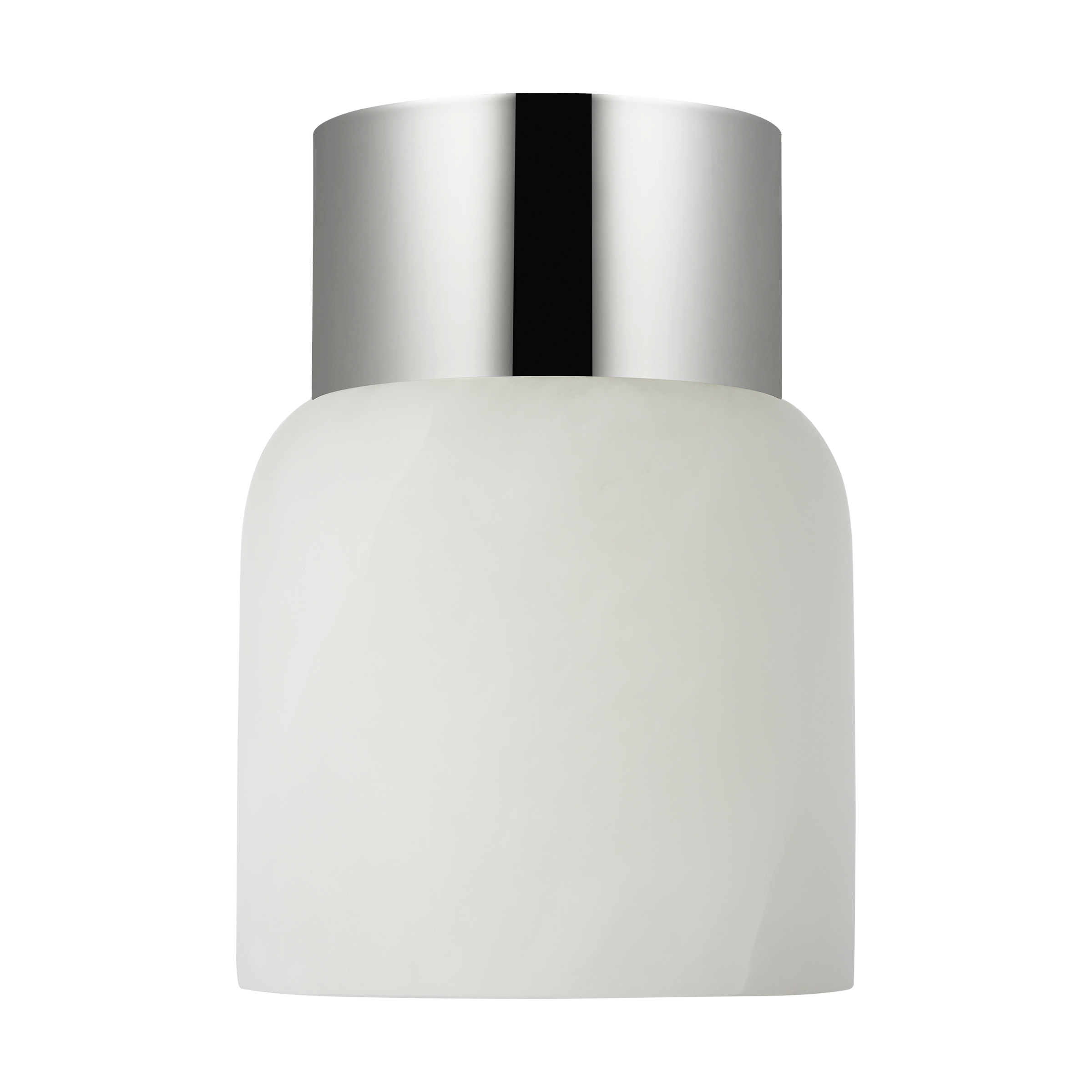 Caspe Alabaster 7 Rechargeable Table Lamp Polished Nickel 2700K 90 CRI