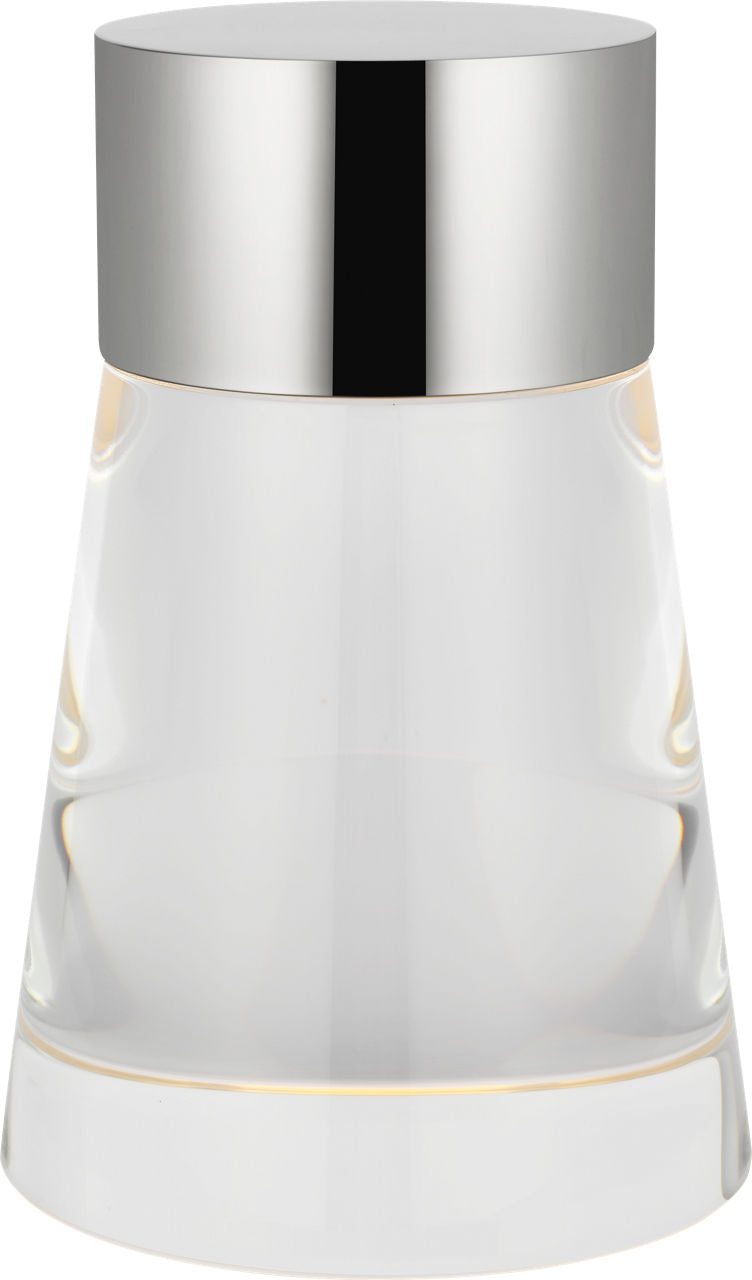 Caspe 8 Rechargeable Table Lamp polished nickel 2700K 90 CRI
