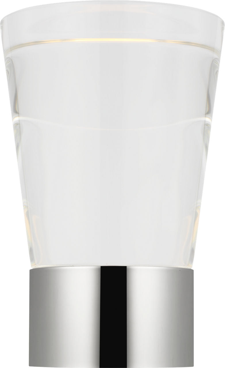 Caspe 8 Rechargeable Table Lamp polished nickel 2700K 90 CRI