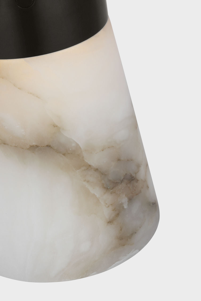 Caspe Alabaster 8 Rechargeable Table Lamp Bronze 2700K 90 CRI