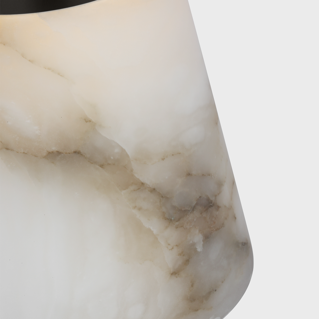 Caspe Alabaster 8 Rechargeable Table Lamp Bronze 2700K 90 CRI