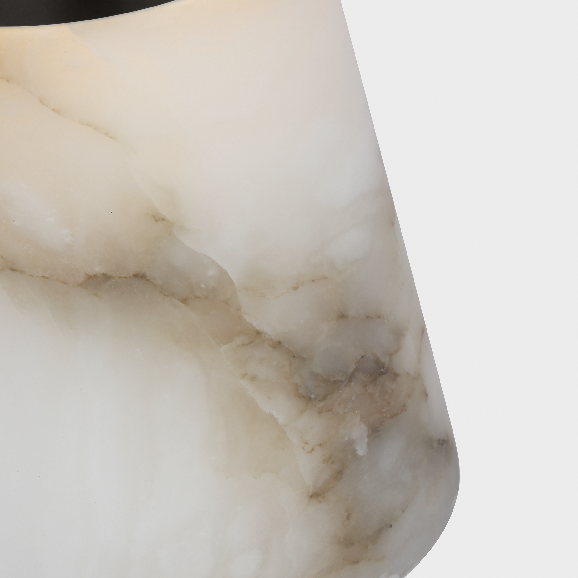 Caspe Alabaster 8 Rechargeable Table Lamp Bronze 2700K 90 CRI