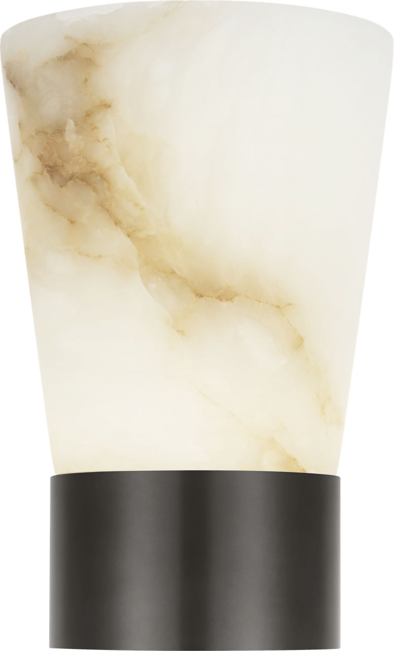 Caspe Alabaster 8 Rechargeable Table Lamp Bronze 2700K 90 CRI