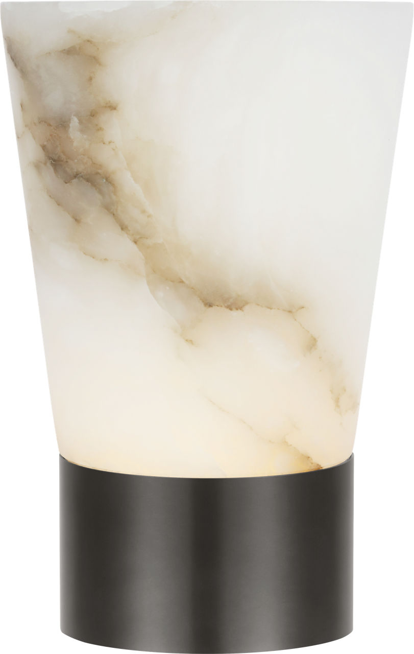 Caspe Alabaster 8 Rechargeable Table Lamp Bronze 2700K 90 CRI