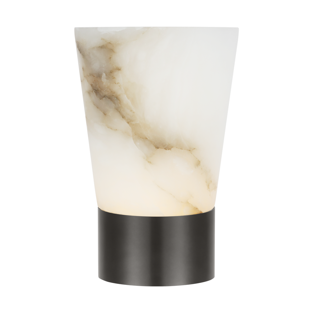 Caspe Alabaster 8 Rechargeable Table Lamp Bronze 2700K 90 CRI
