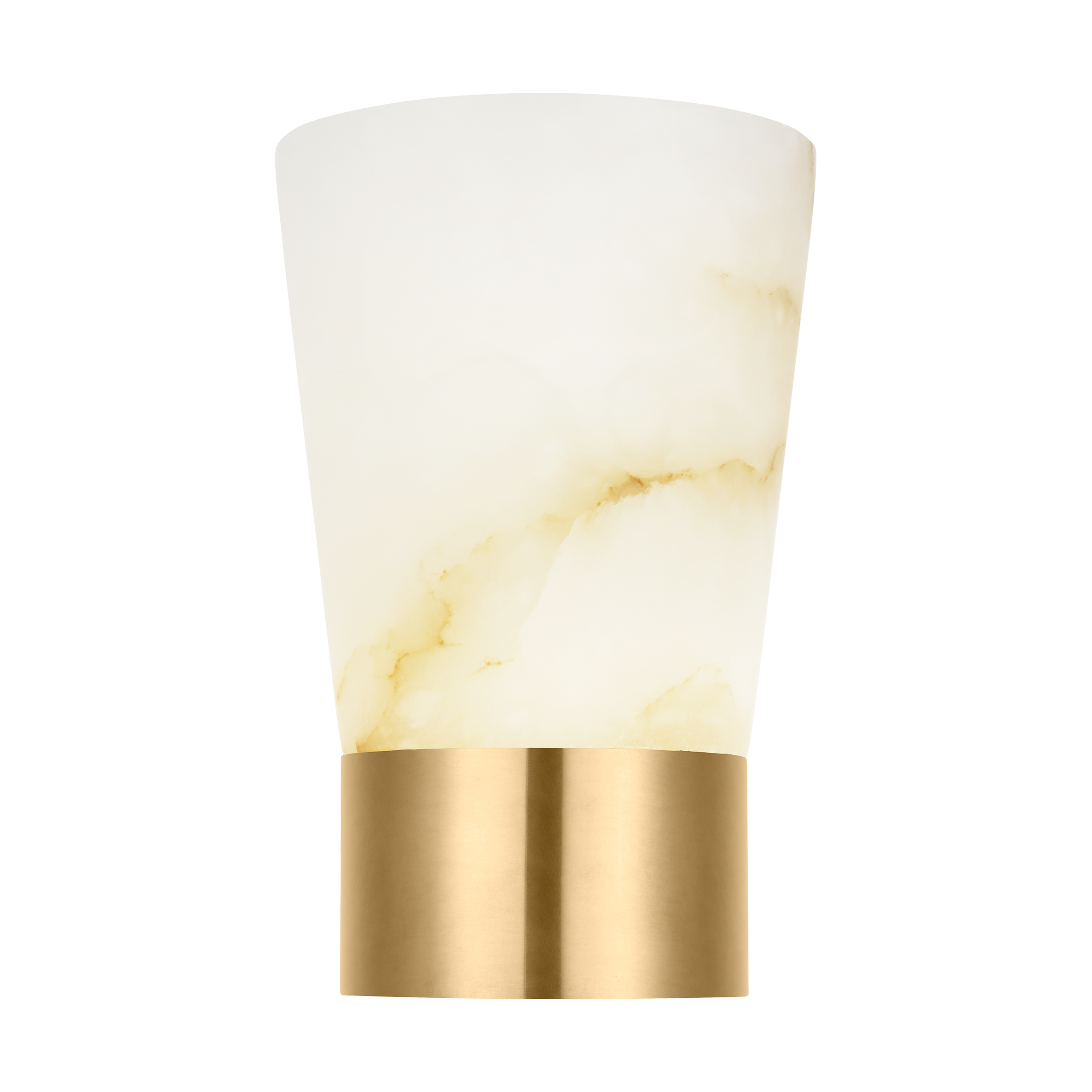 Caspe Alabaster 8 Rechargeable Table Lamp Hand Rubbed Antique Brass 2700K 90 CRI