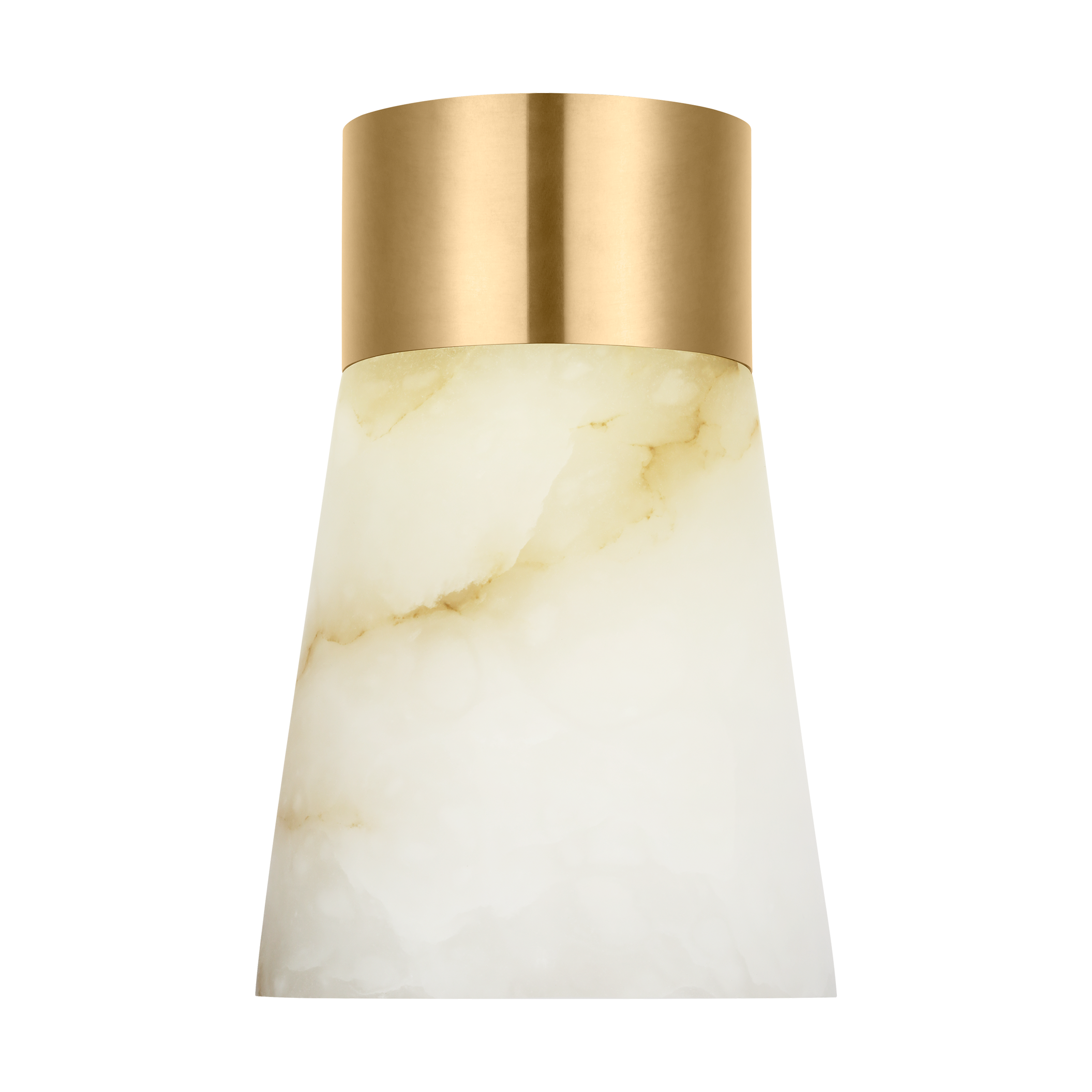 Caspe Alabaster 8 Rechargeable Table Lamp Hand Rubbed Antique Brass 2700K 90 CRI