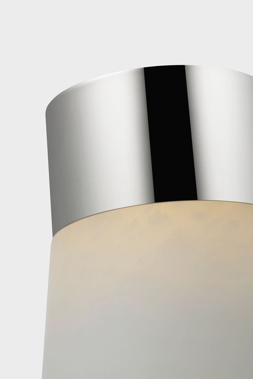 Caspe Alabaster 8 Rechargeable Table Lamp polished nickel 2700K 90 CRI