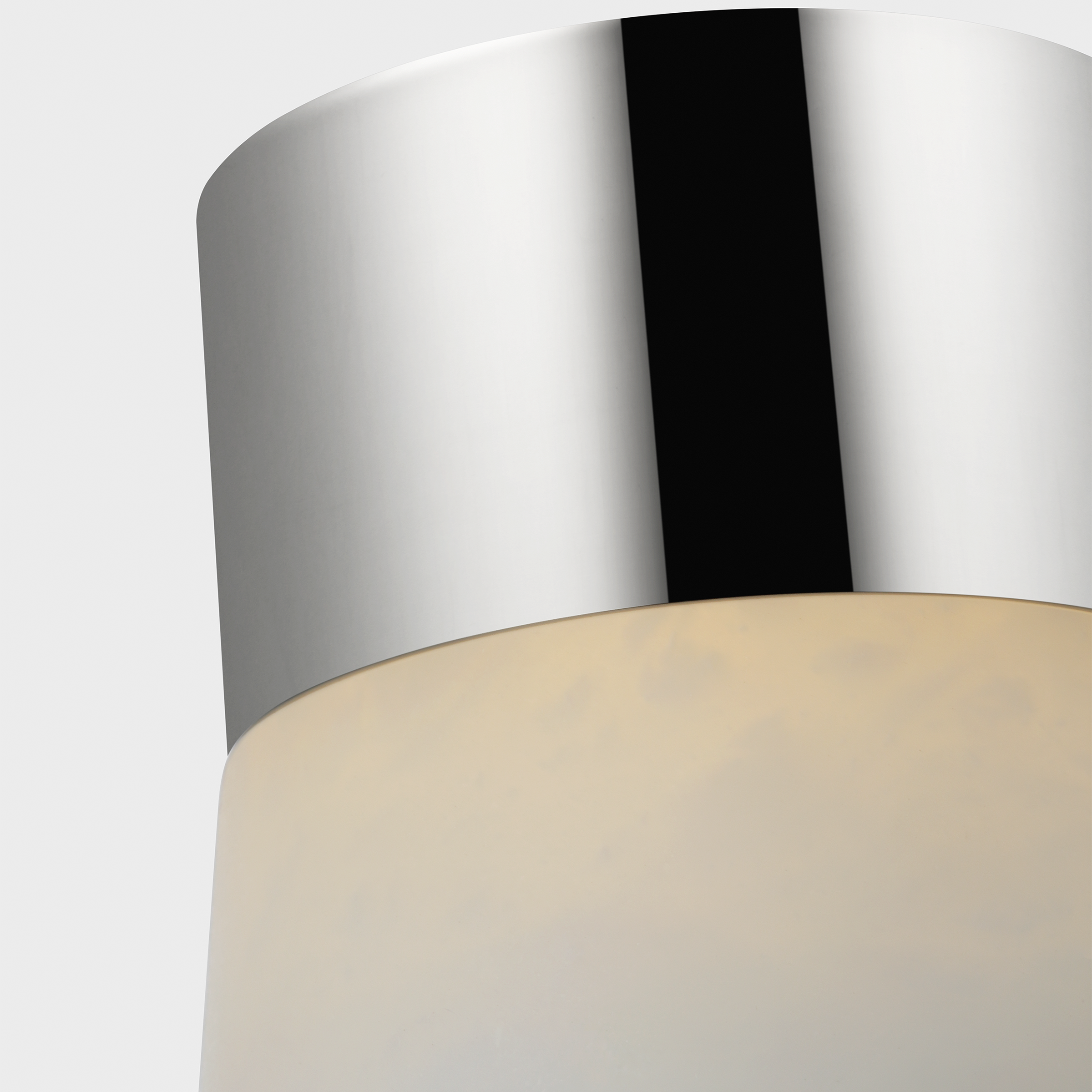 Caspe Alabaster 8 Rechargeable Table Lamp polished nickel 2700K 90 CRI