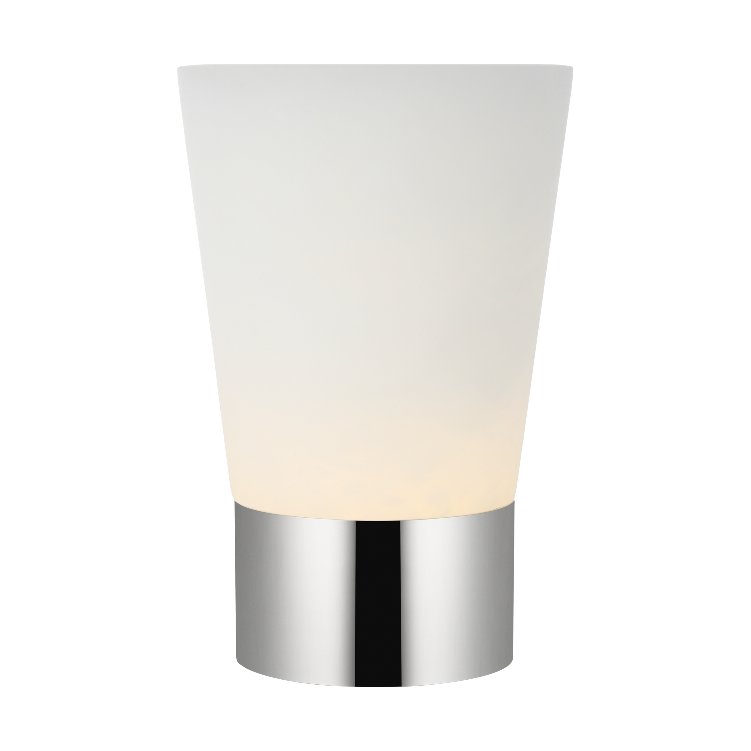 Caspe Alabaster 8 Rechargeable Table Lamp polished nickel 2700K 90 CRI