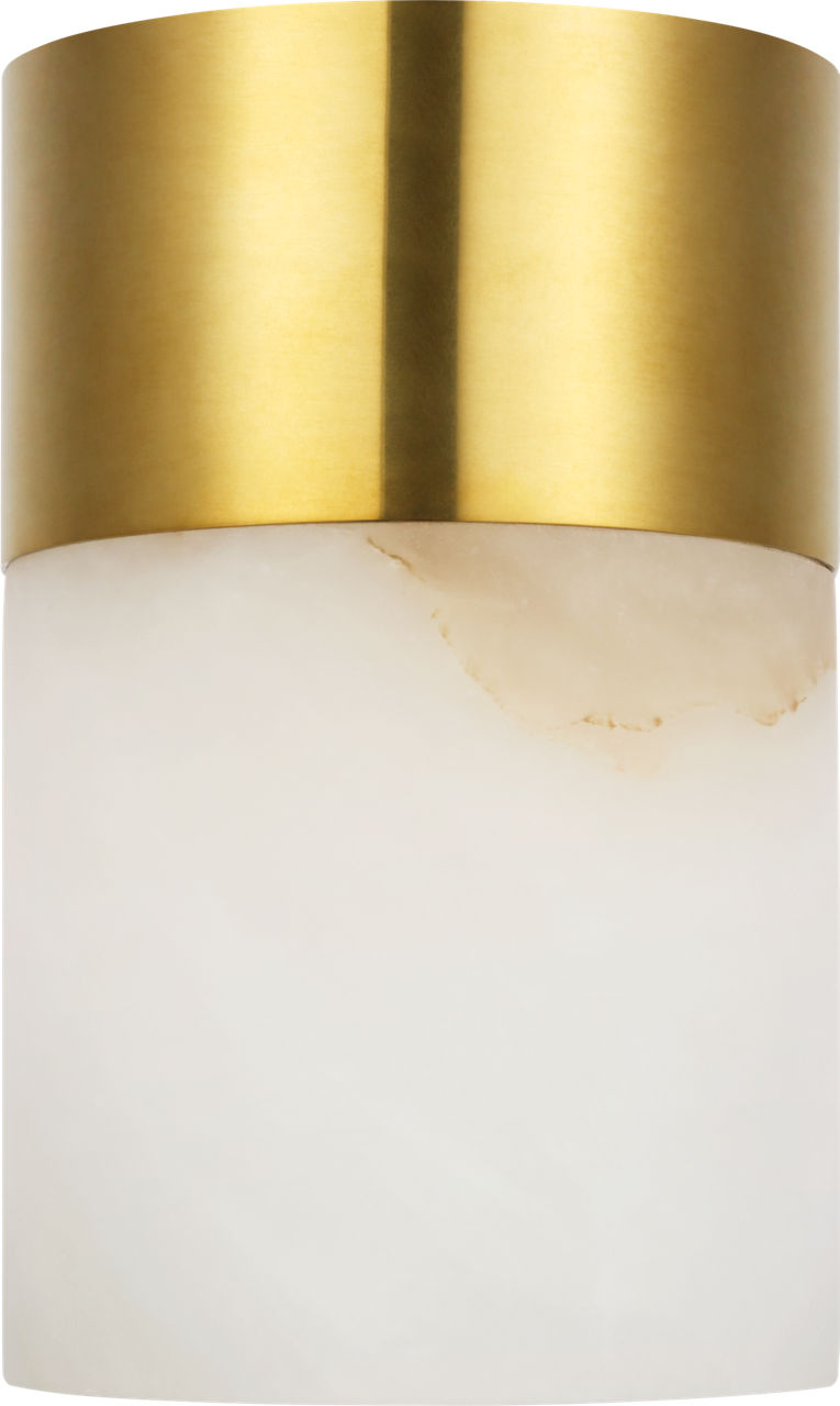 Caspe Alabaster 6 Rechargeable Table Lamp hand rubbed antique brass 2700K 90 CRI