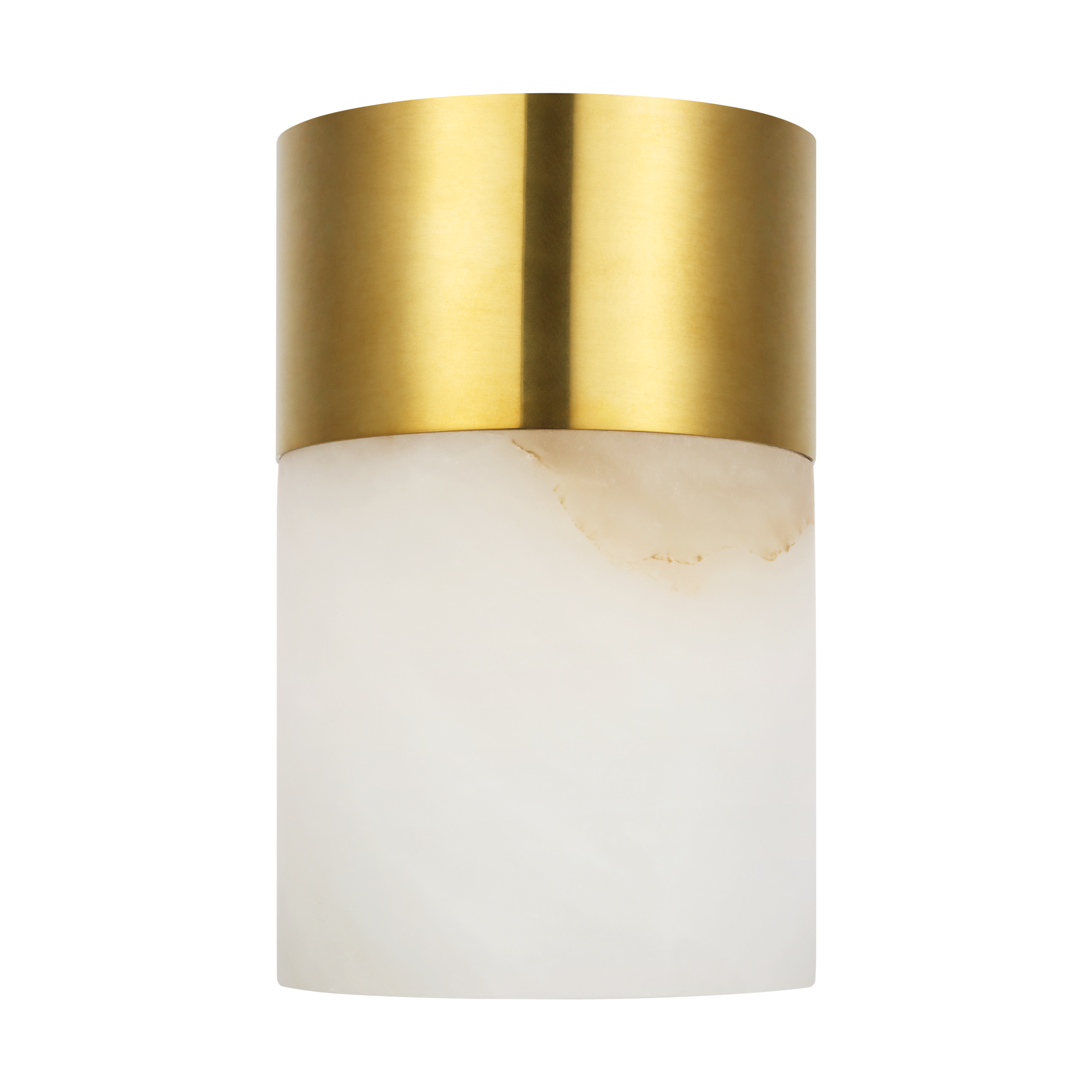 Caspe Alabaster 6 Rechargeable Table Lamp hand rubbed antique brass 2700K 90 CRI