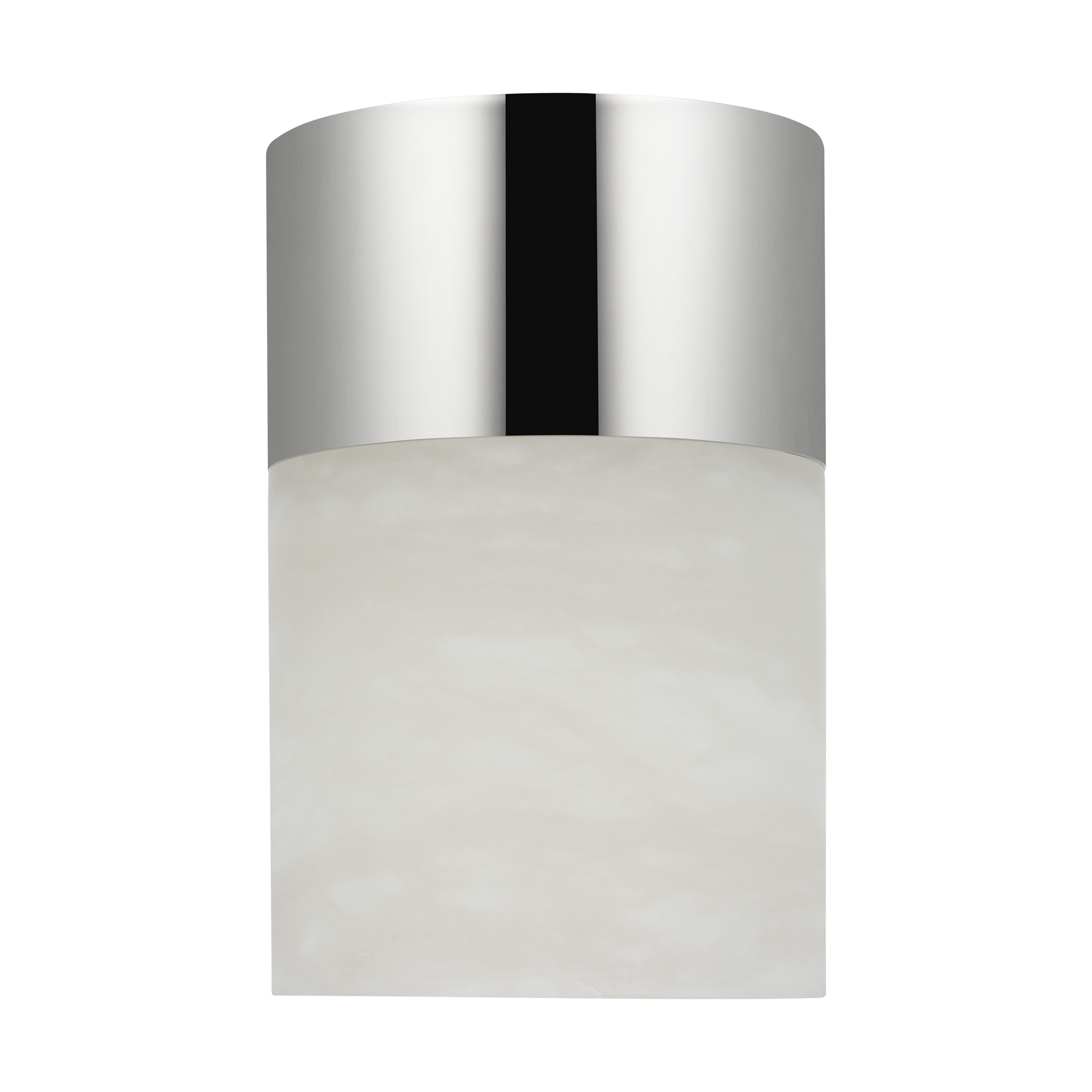 Caspe Alabaster 6 Rechargeable Table Lamp Polished Nickel 2700K 90 CRI