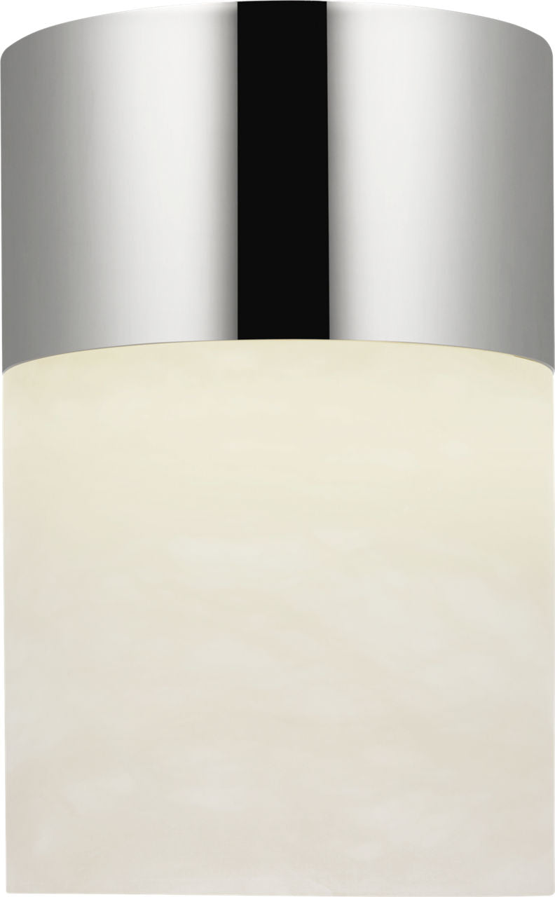 Caspe Alabaster 6 Rechargeable Table Lamp Polished Nickel 2700K 90 CRI