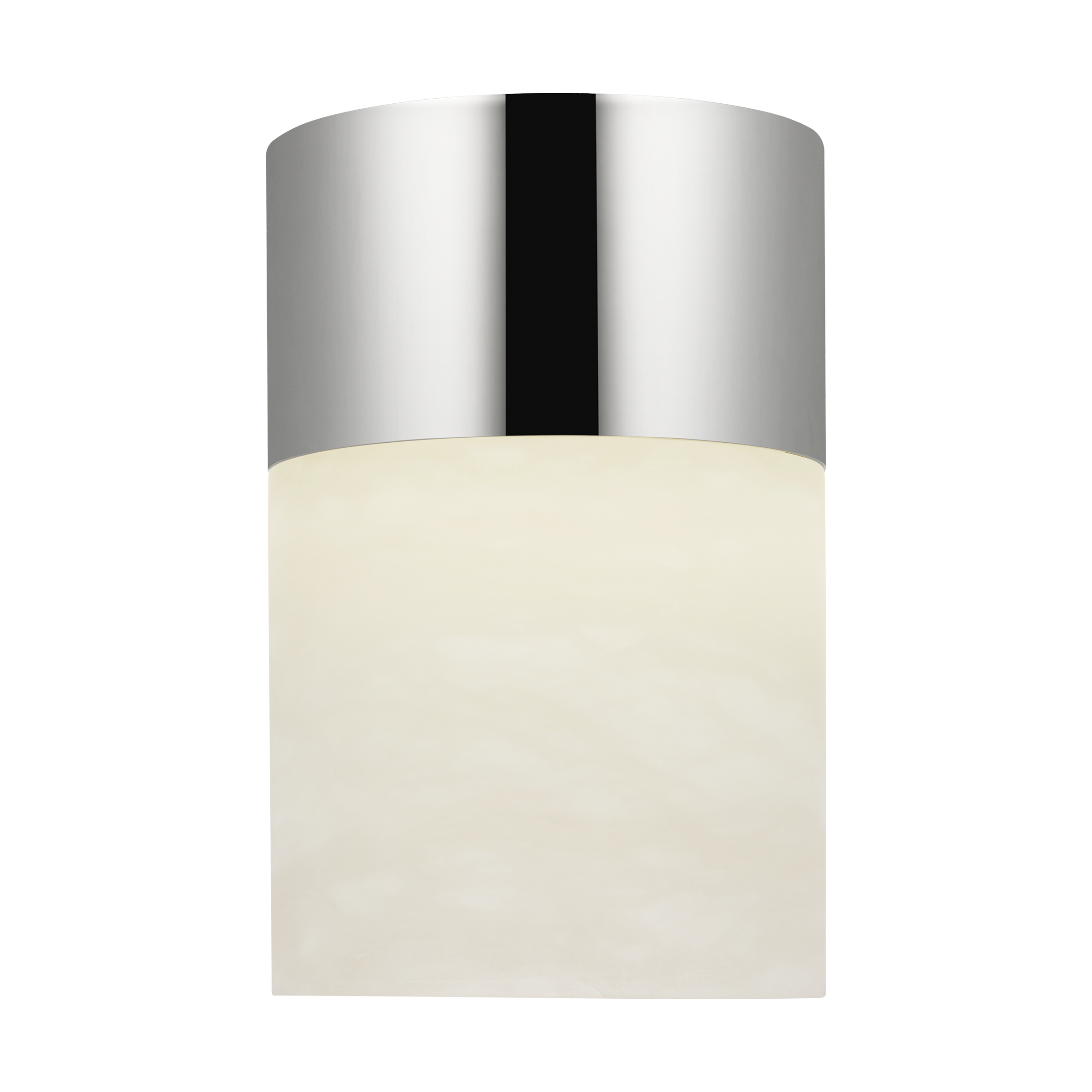 Caspe Alabaster 6 Rechargeable Table Lamp Polished Nickel 2700K 90 CRI