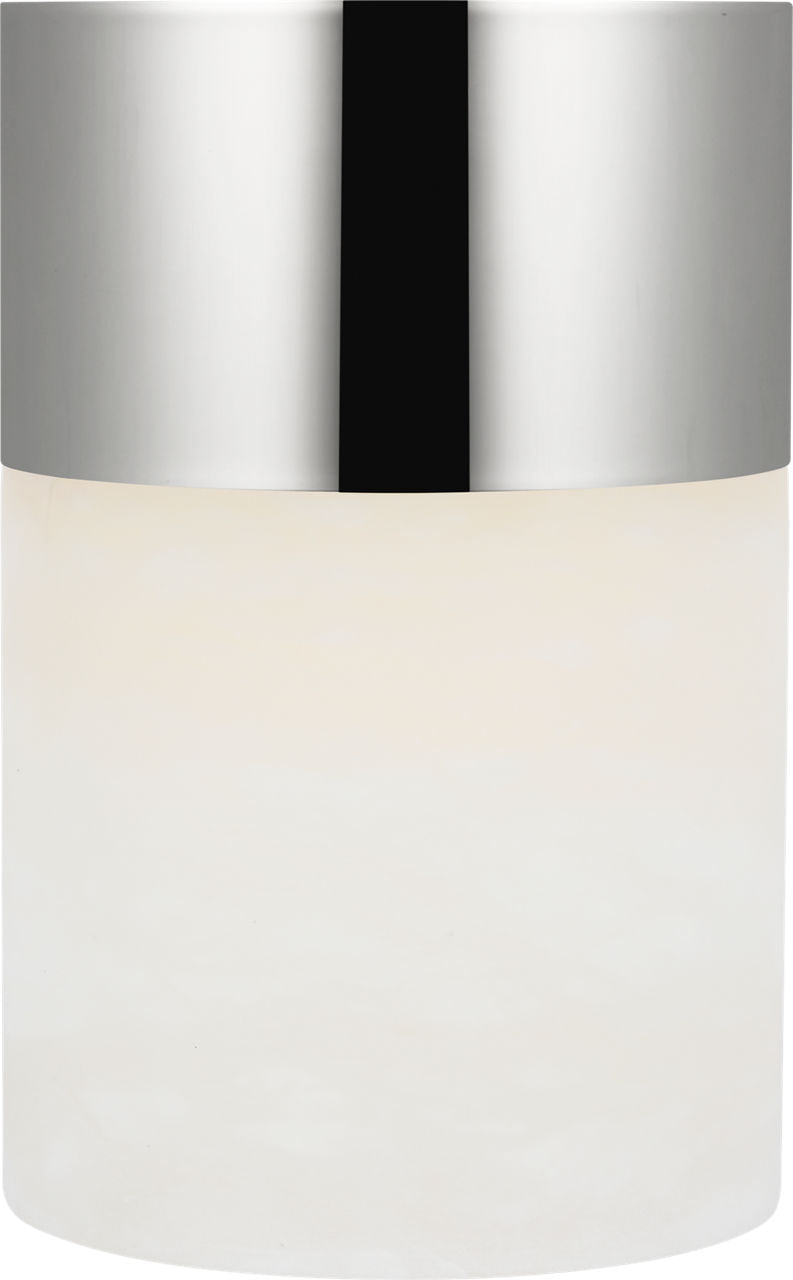 Caspe Alabaster 6 Rechargeable Table Lamp Polished Nickel 2700K 90 CRI