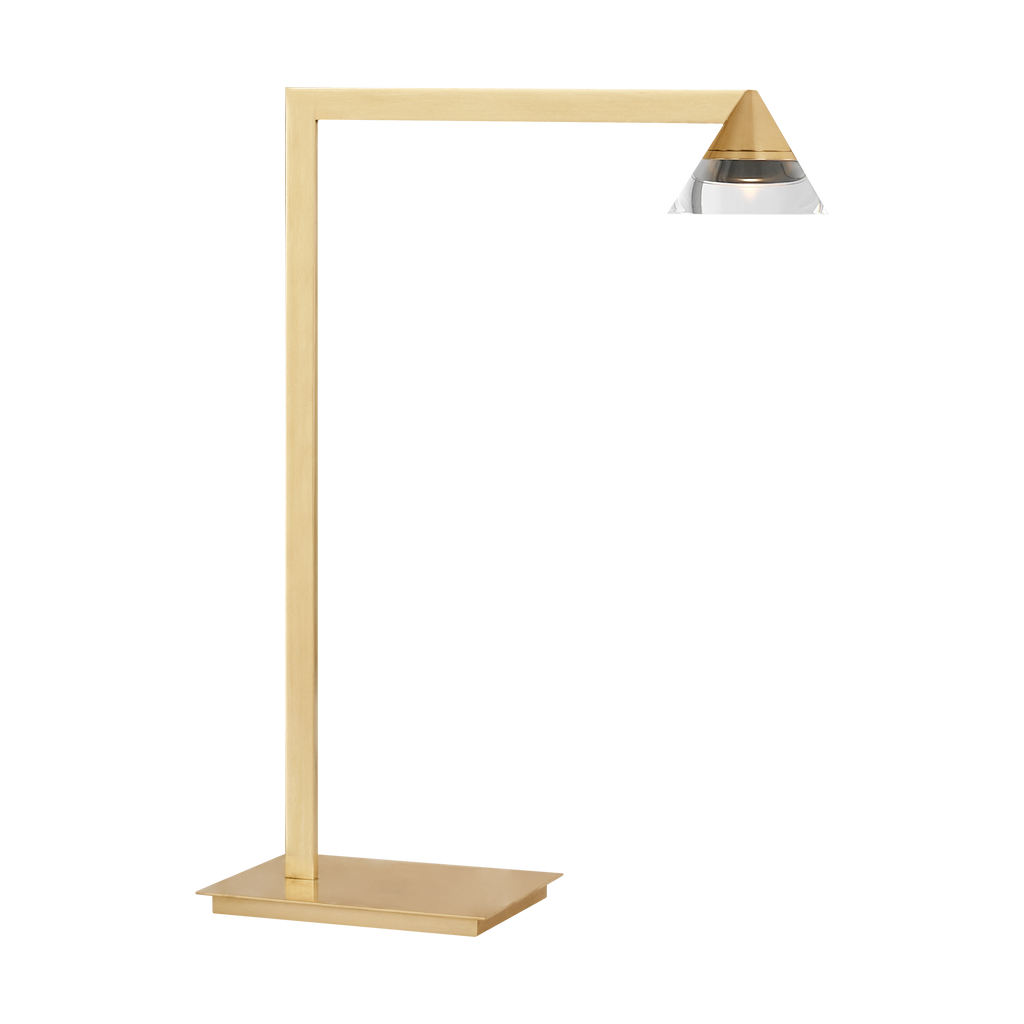 Midrand Crystal 19 Table Lamp hand-rubbed antique brass 2700K 90 CRI