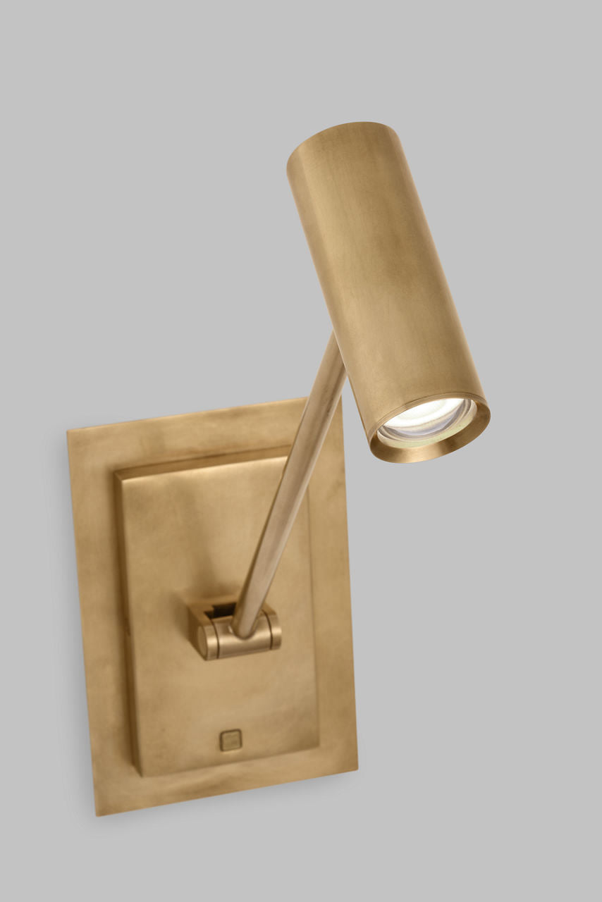 Ponte Small Task Sconce Natural Brass 3000K 90 CRI