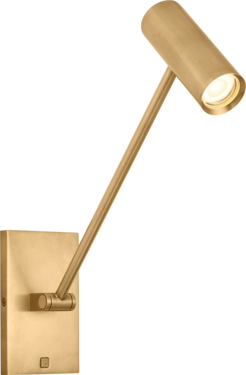 Ponte Small Task Sconce Natural Brass 3000K 90 CRI