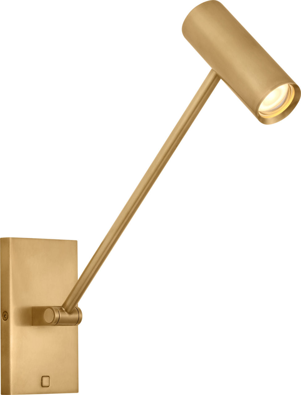 Ponte Small Task Sconce Natural Brass 3000K 90 CRI