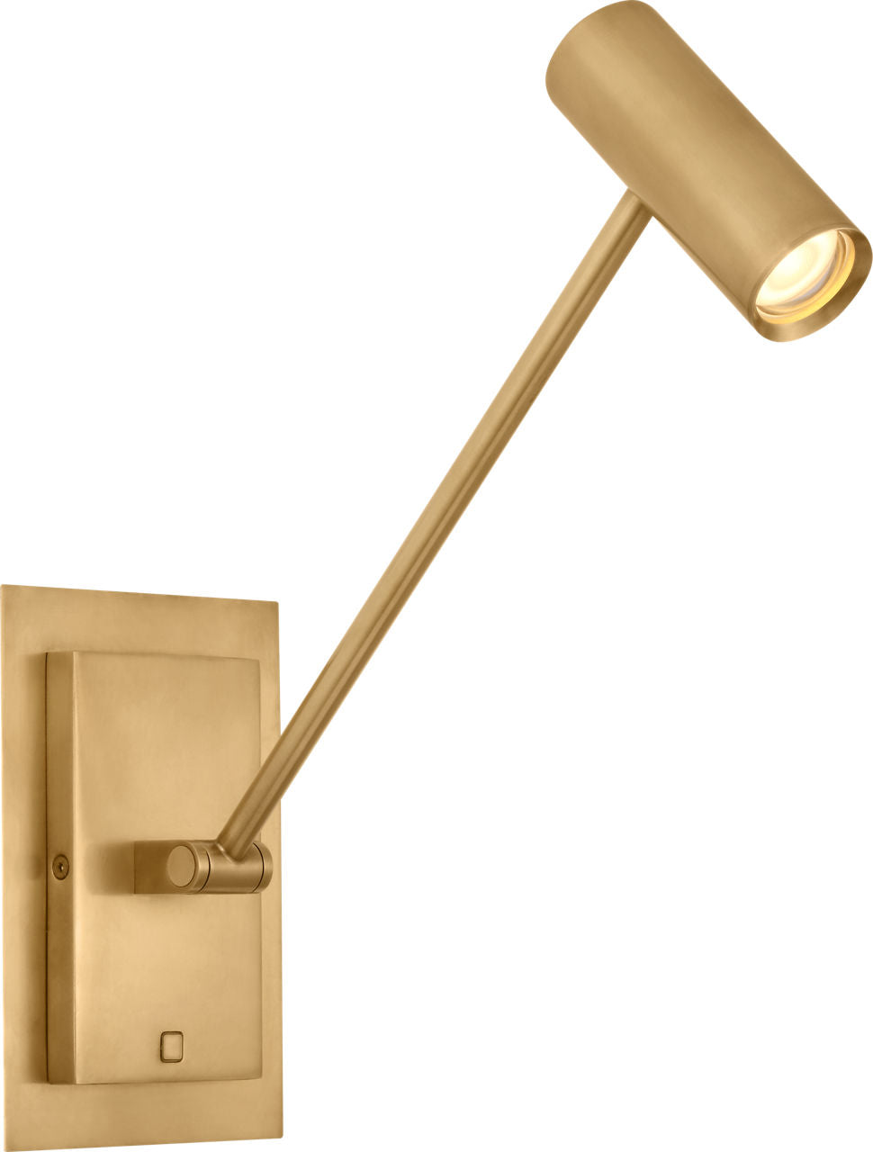 Ponte Small Task Sconce Natural Brass 3000K 90 CRI
