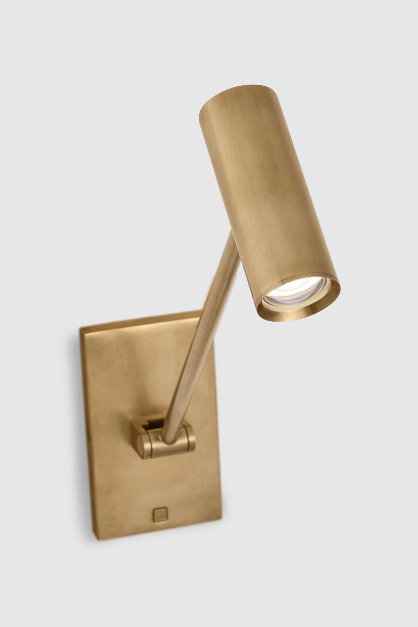 Ponte Small Task Sconce Natural Brass 3000K 90 CRI