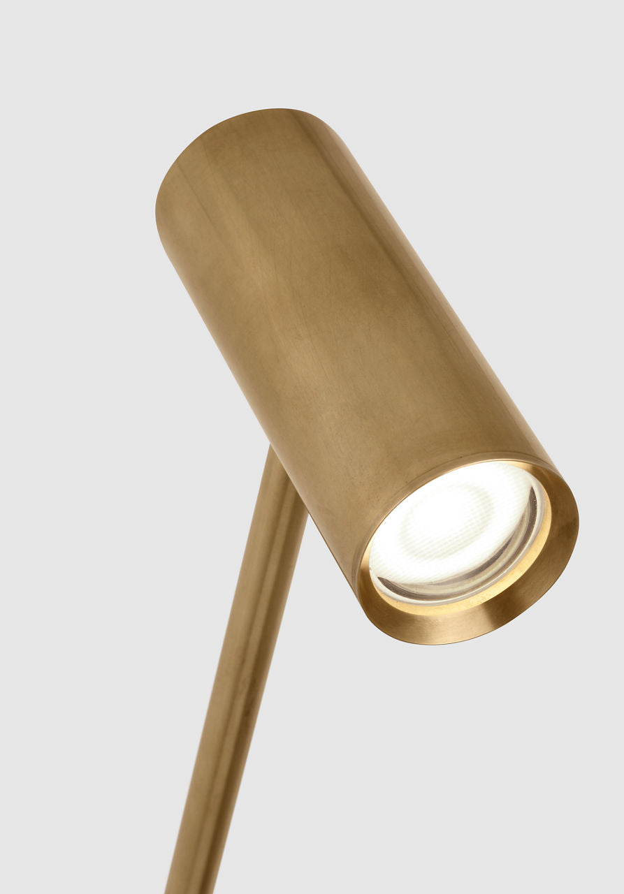 Ponte Small Task Sconce Natural Brass 3000K 90 CRI