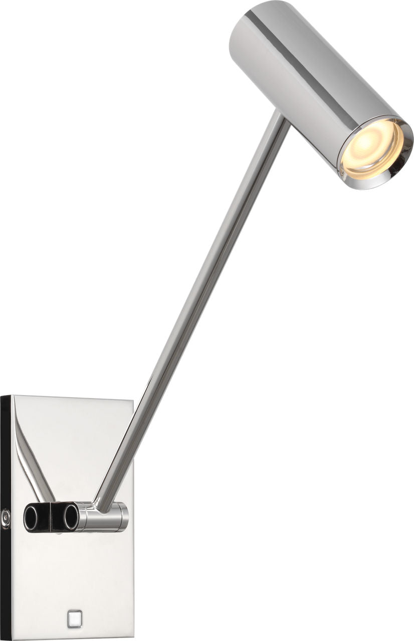 Ponte Small Task Sconce polished nickel 3000K 90 CRI