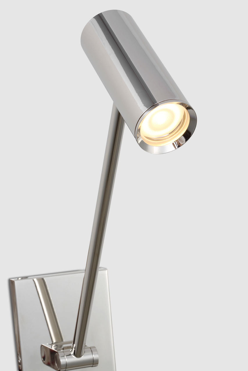 Ponte Small Task Sconce polished nickel 3000K 90 CRI