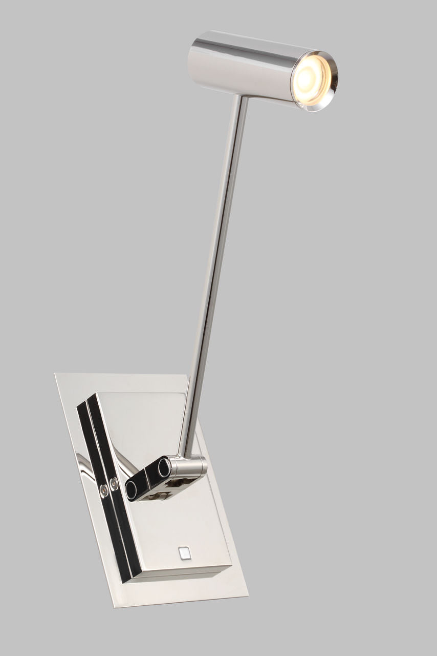 Ponte Small Task Sconce polished nickel 3000K 90 CRI