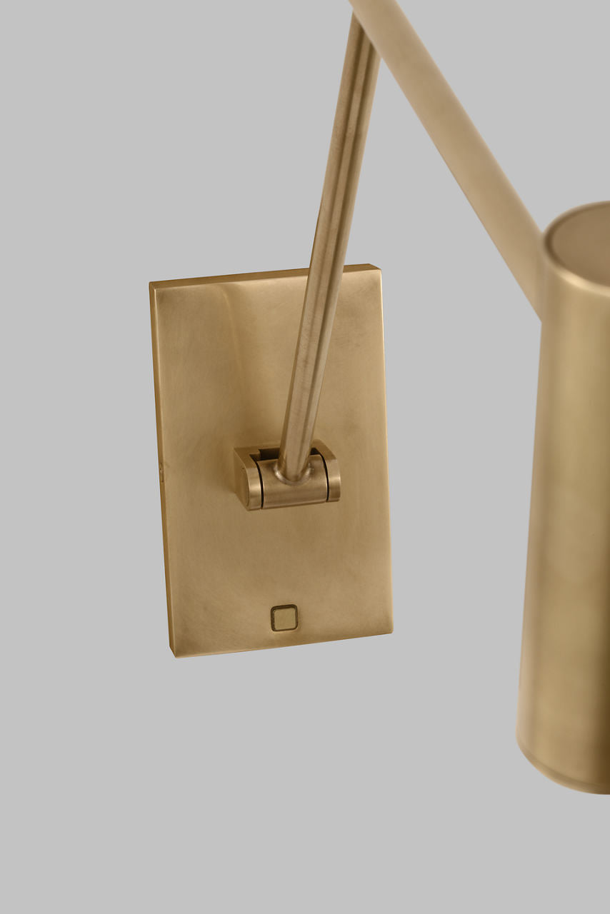 Ponte Medium Task Sconce Natural Brass 3000K 90 CRI