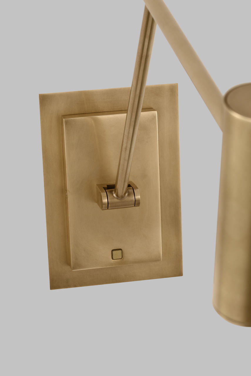 Ponte Medium Task Sconce Natural Brass 3000K 90 CRI