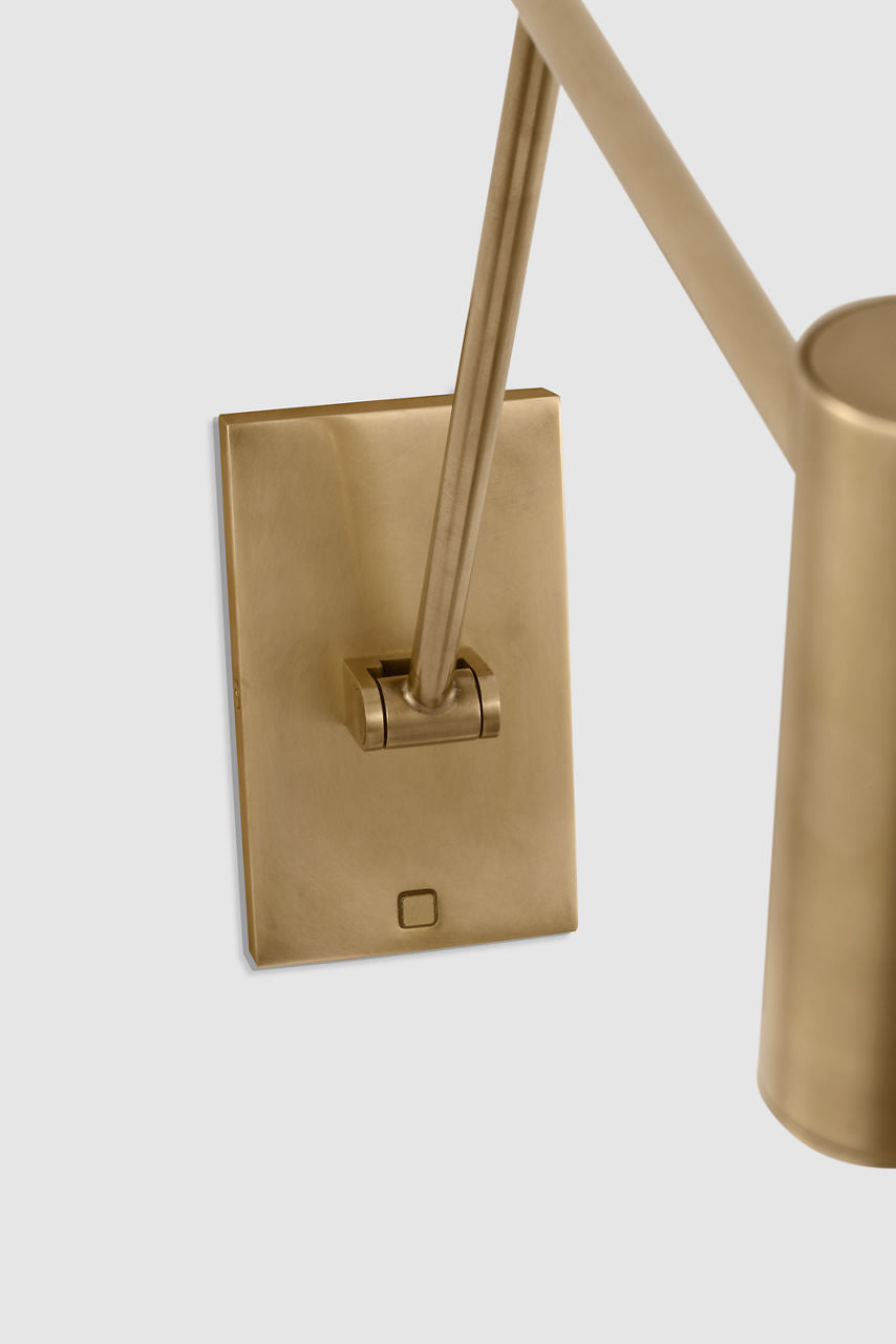 Ponte Medium Task Sconce Natural Brass 3000K 90 CRI