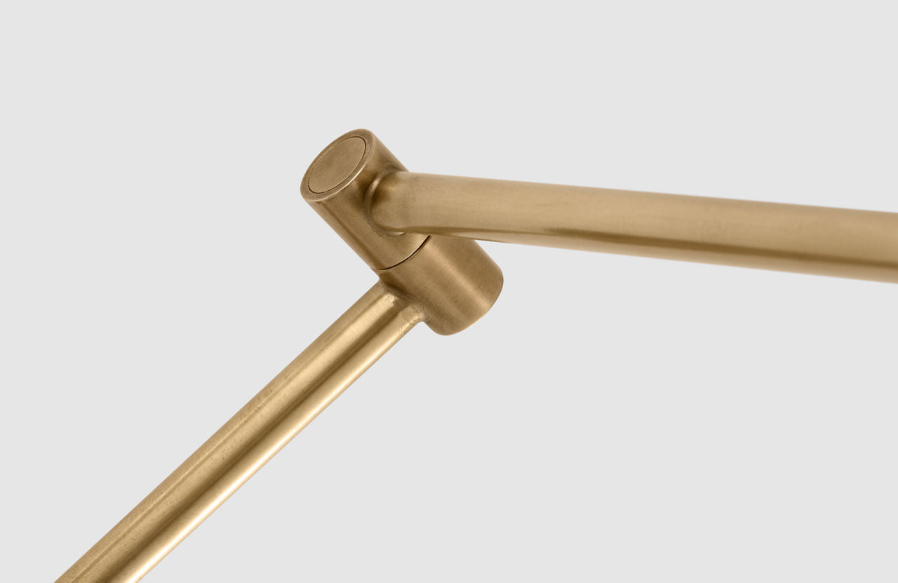Ponte Medium Task Sconce Natural Brass 3000K 90 CRI