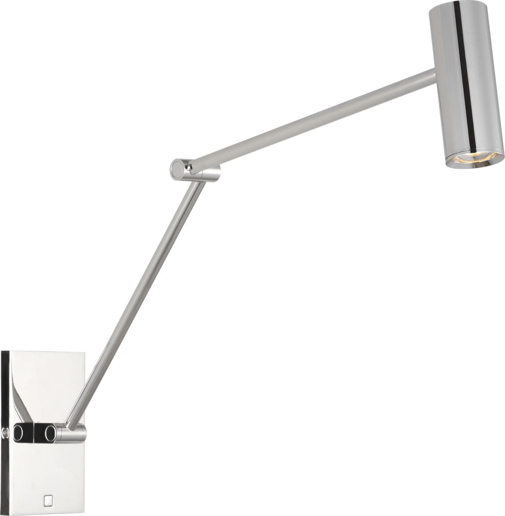 Ponte Medium Task Sconce Polished Nickel 3000K 90 CRI