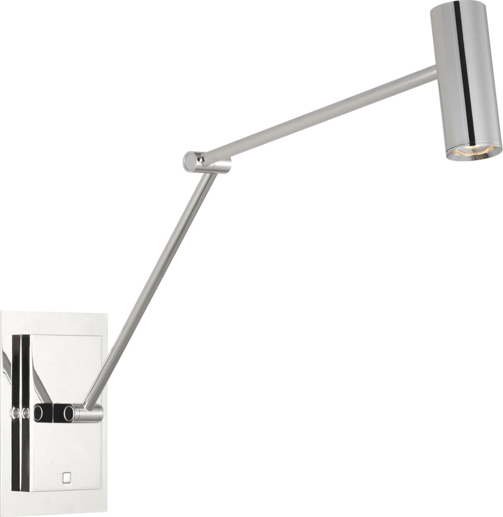Ponte Medium Task Sconce Polished Nickel 3000K 90 CRI