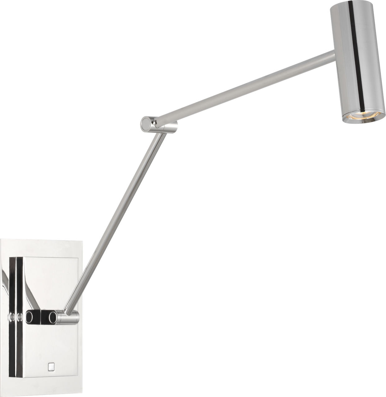 Ponte Medium Task Sconce Polished Nickel 3000K 90 CRI