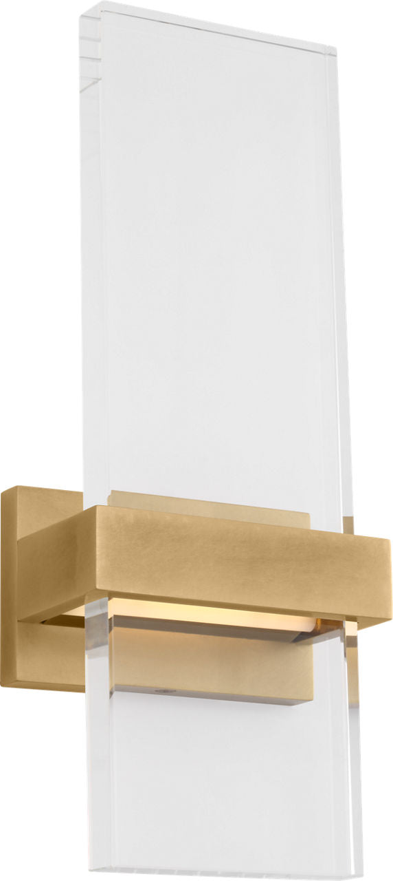Flyta Small Sconce Clear Natural Brass 2700K 90 CRI