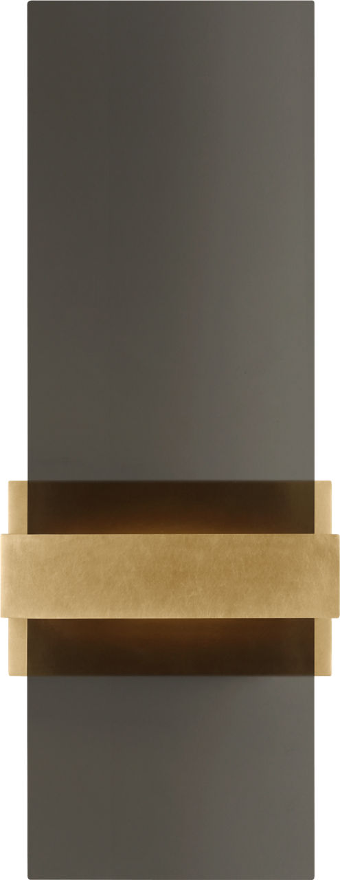 Flyta Small Sconce Transparent Smoke Natural Brass 2700K 90 CRI