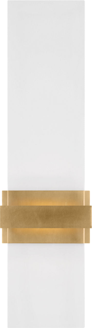 Flyta Medium Sconce Clear Natural Brass 2700K 90 CRI