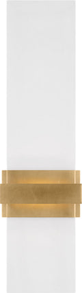 Flyta Medium Sconce Clear Natural Brass 2700K 90 CRI