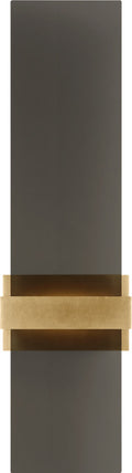 Flyta Medium Sconce Transparent Smoke Natural Brass 2700K 90 CRI