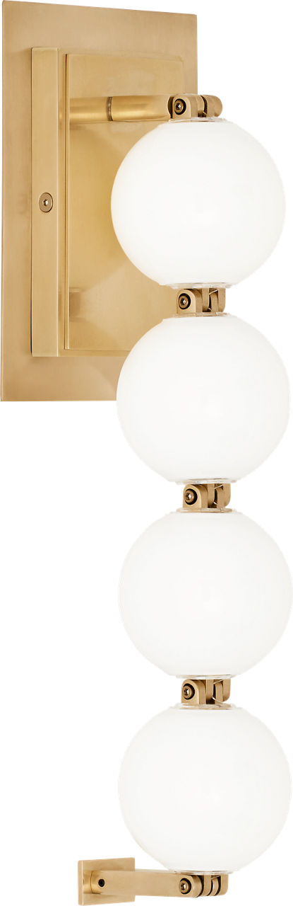 Perle 15 Sconce Natural Brass 2700K 90 CRI